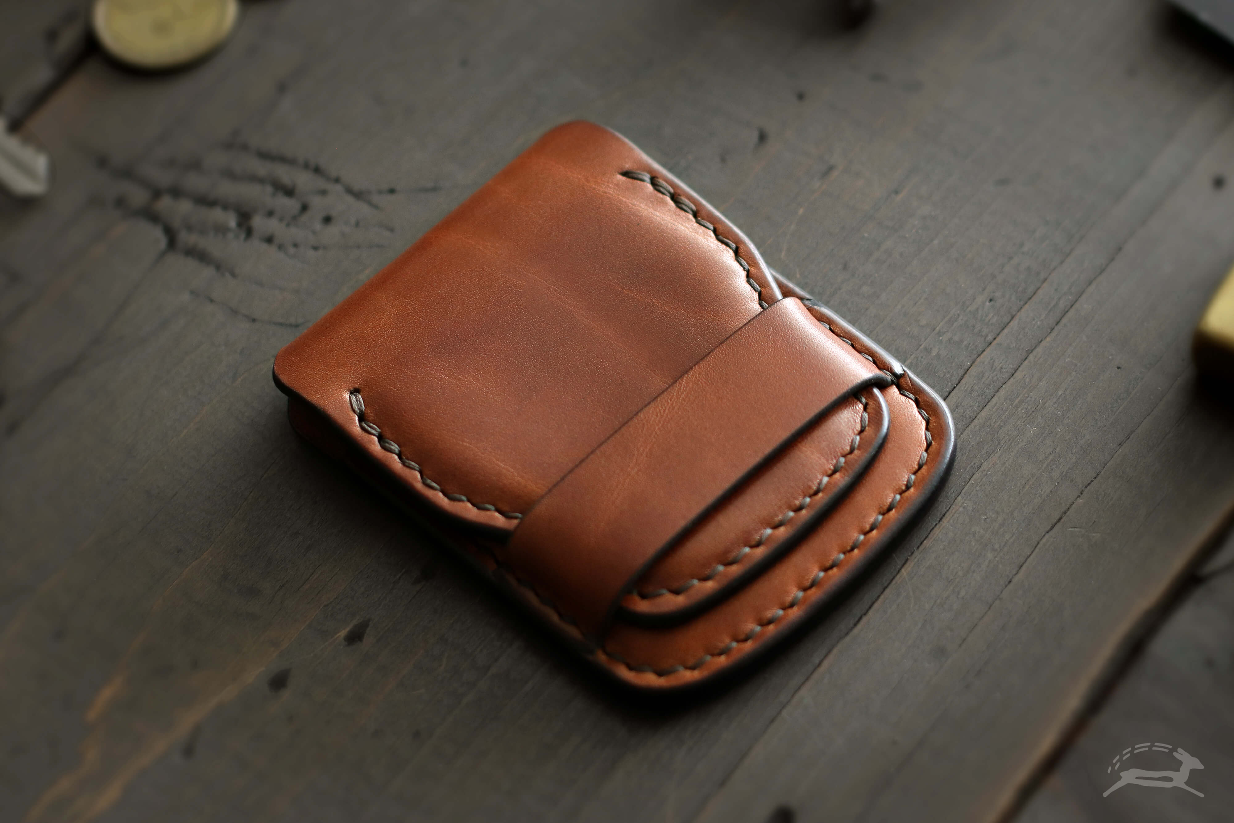 HUMAN MADE Leather Wallet "Navy"