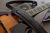 Black Leather Folk Mandolin Strap - OCHRE handcrafted