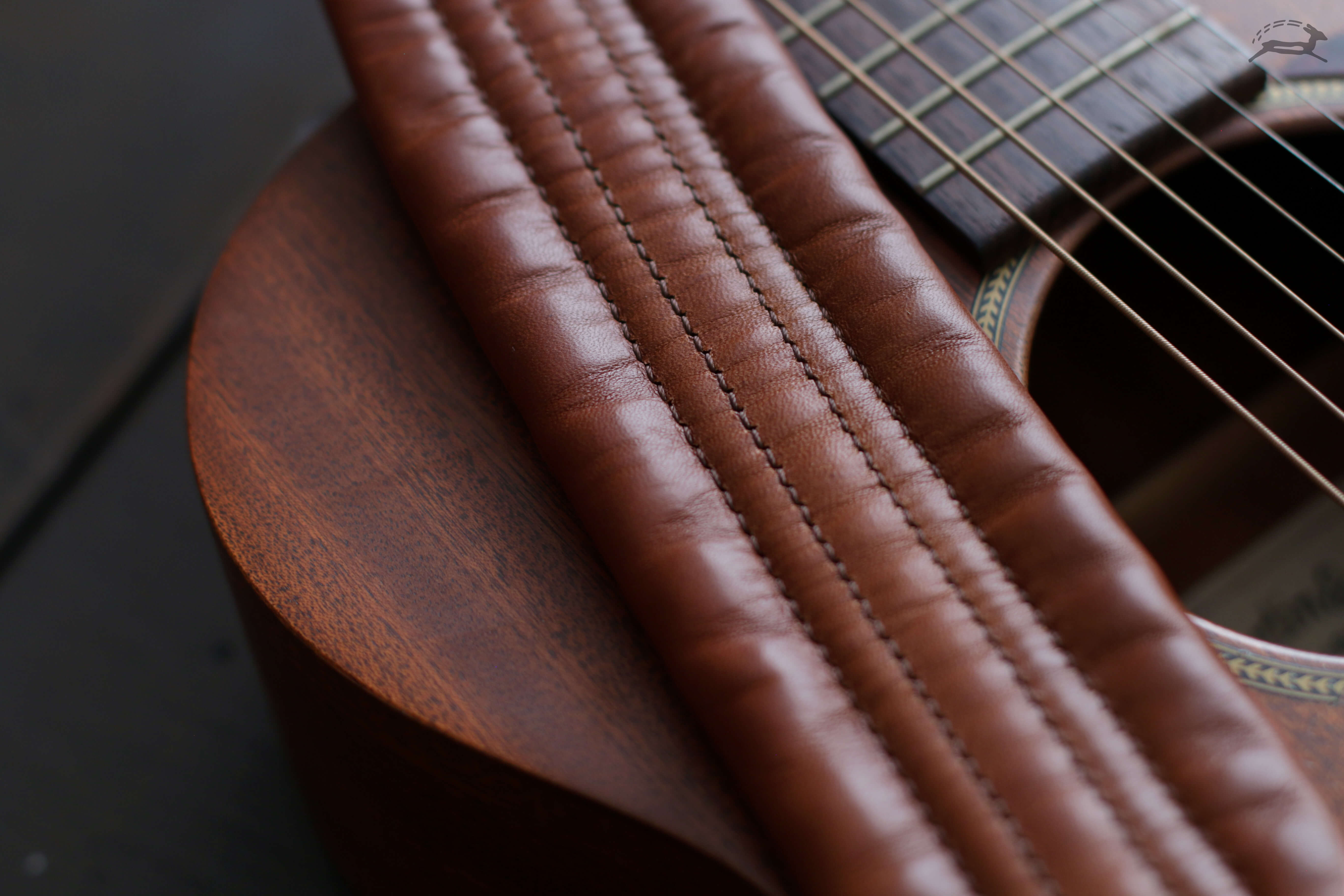 Cushioned Leather Guitar Strap - OCHRE handcrafted