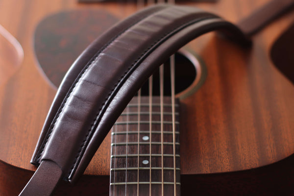 Full Grain Leather Guitar Strap - OCHRE handcrafted