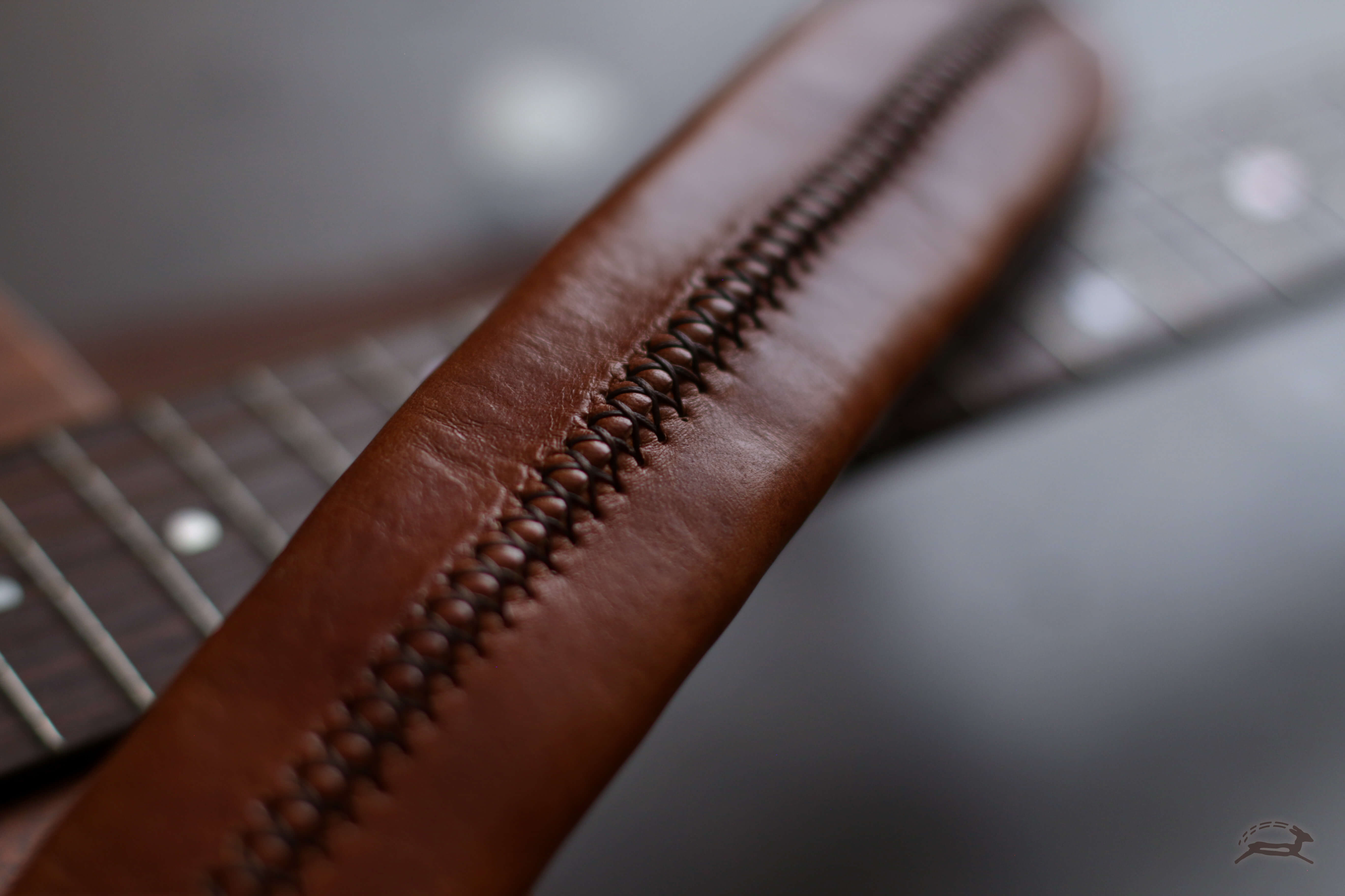 Hand-Stitched Leather Guitar Strap - OCHRE handcrafted