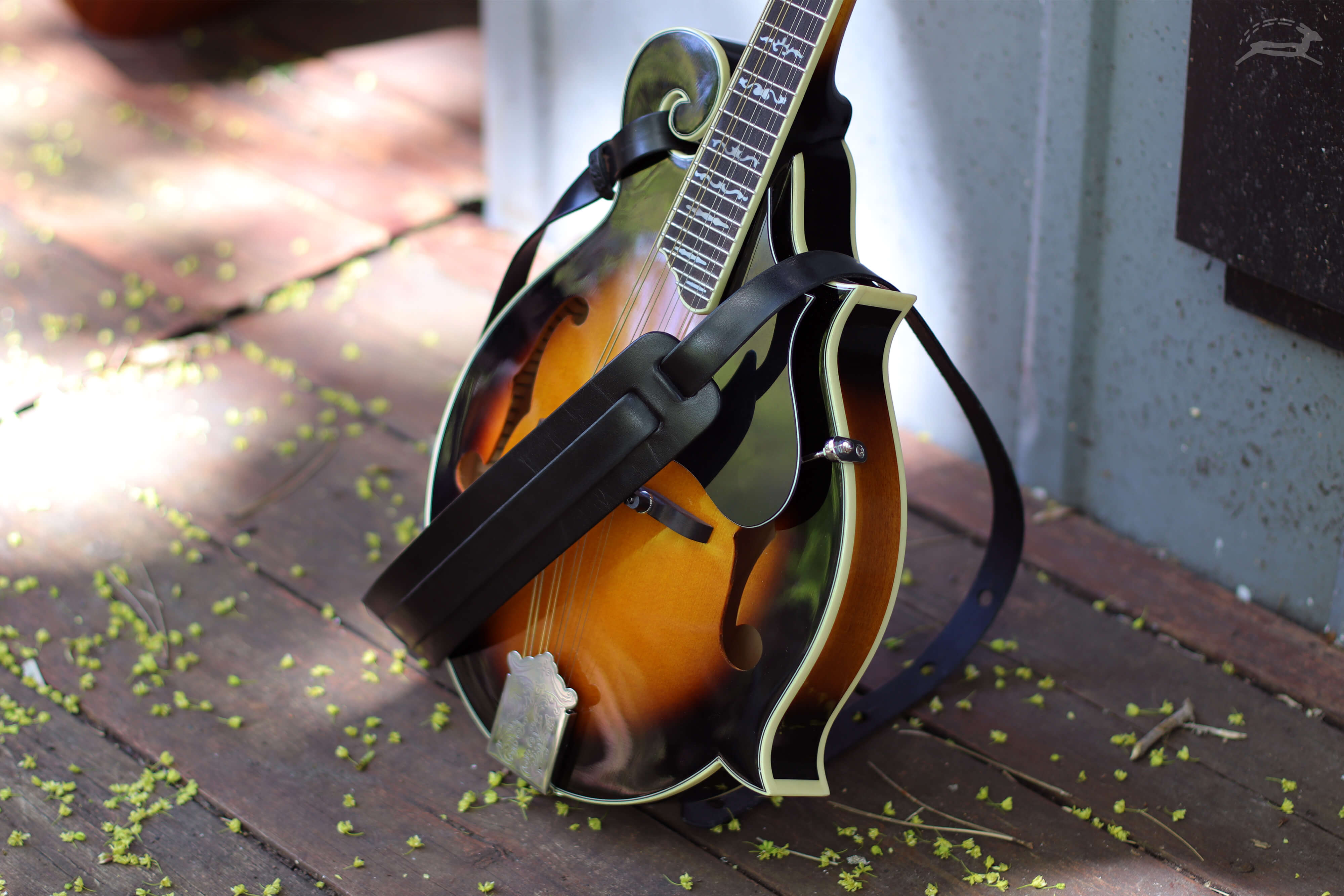 Handmade Leather Mandolin Strap - OCHRE handcrafted
