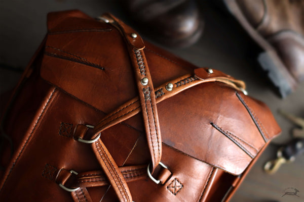 Leather Backpack edc - OCHRE handcrafted