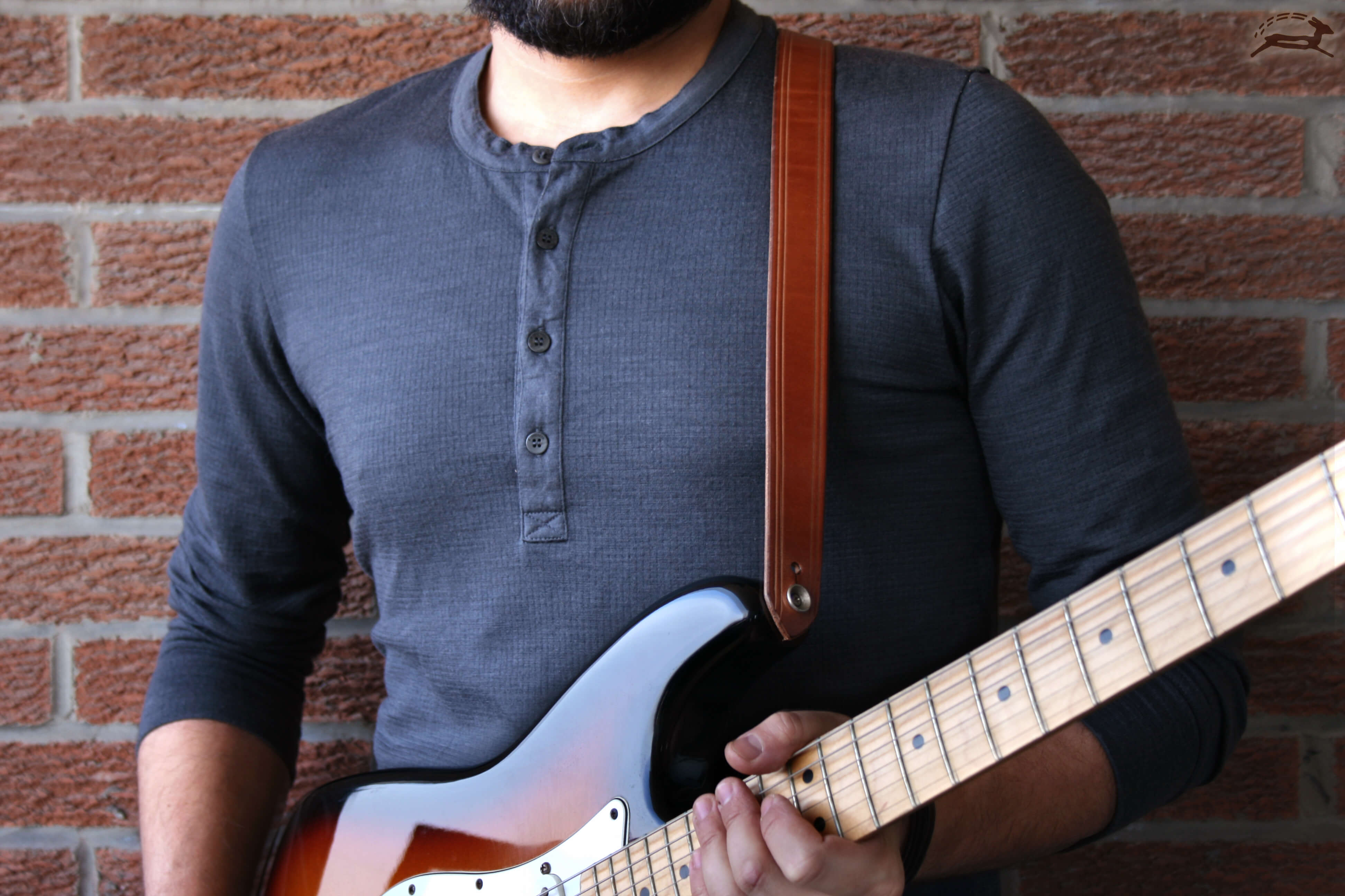 Simple Minimalist Guitar Strap - OCHRE handcrafted