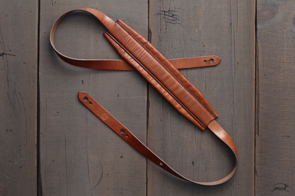 Simple Padded Guitar Strap - OCHRE handcrafted