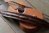 dark brown leather ukulele strap - OCHRE handcrafted